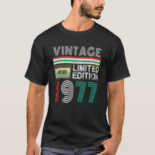 T-shirt 45 ans Vintage 1977 45e anniversaire