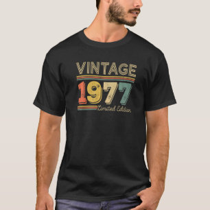 T-shirt 45 ans Vintage 1977 45e anniversaire