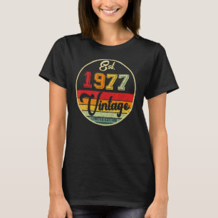 T-shirt 45 ans Vintage 1977 45e B Jour 1