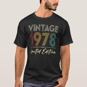 T-shirt 45 ans Vintage 1978 45e anniversaire