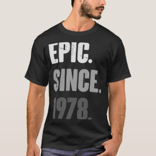 T-shirt 45 Ans Vintage 1978 Anniversaire 45ème Décoration