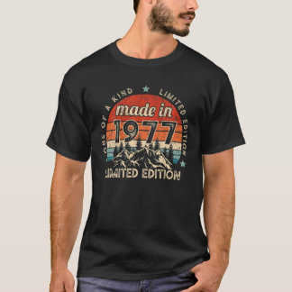 T-shirt 45 Cadeaux D'Anniversaire Fabriqués En 1977 45 Ann