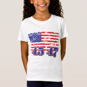 T-Shirt 45 et 47 Président Trump