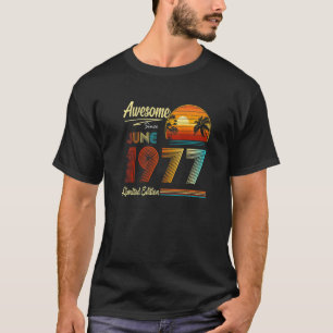 T-shirt 45e anniversaire 45 ans stupéfiant depuis juin 197
