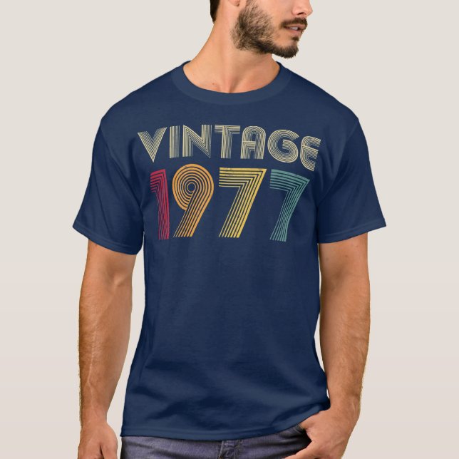 T-shirt 45e Anniversaire Cadeau Classique 1977 Hommes Vint (Devant)