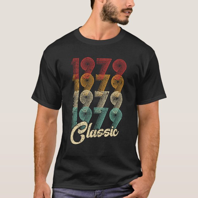 T-shirt 45e anniversaire Cadeau classique 1979 45 ans (Devant)