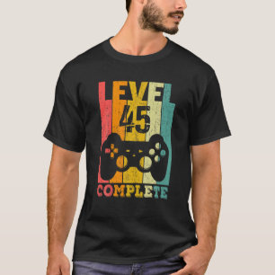 T-shirt 45E Anniversaire Homme Femme Niveau 45 Ans Décorat