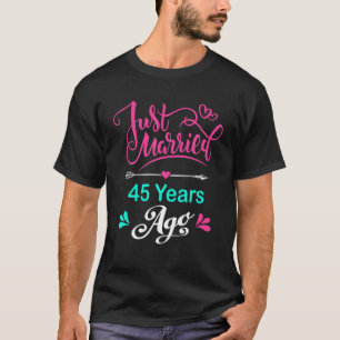 T-shirt 45E Anniversaire Mariage Le Couple Et S