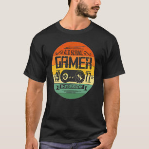 T-shirt 45e Anniversaire Vieux Gamer 1977 45 ans p