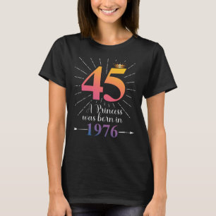 T-shirt 45e cadeau d'anniversaire 45 ans