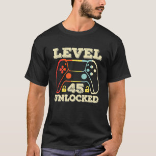 T-shirt 45e cadeau d'anniversaire 45 ans Joueur d'âge homm