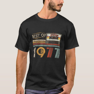 T-shirt 45E Meilleur De 1977 Cadeaux Anniversaires Vintage
