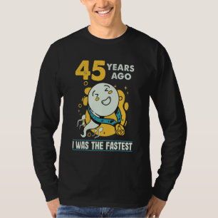 T-shirt 45ème Anniversaire Hommes Humour Il Y A 45 Ans J'É