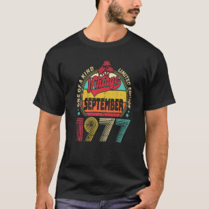 T-shirt 45ème anniversaire vintage stupéfiant depuis septe