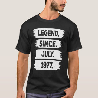 T-shirt 46 Ans 46e Anniversaire Hommes Légende depuis juil