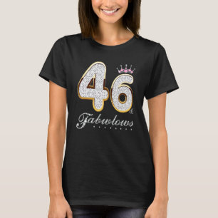 T-shirt 46 & Fabuleux 46 Ans 46e Anniversaire Diamant C