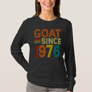T-shirt 46e anniversaire 46 ans chèvre depuis 1976 1