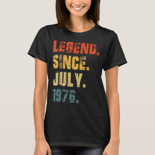 T-shirt 46e anniversaire 46 ans légende depuis juillet 197