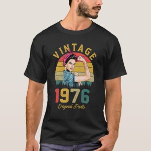 T-shirt 46e anniversaire Femmes Vintage 1976 46 ans