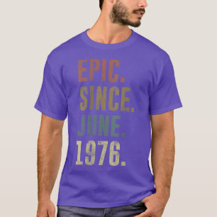 T-shirt 46e anniversaire Vintage Epic depuis juin 1976