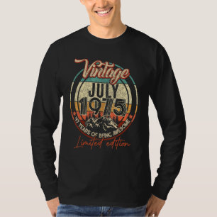 T-shirt 47 Ans D'Être Vintage Juillet 1975