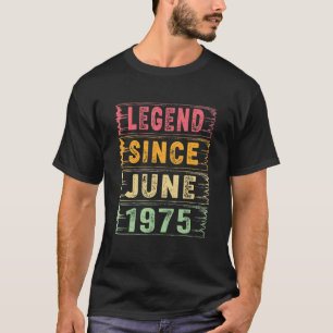T-shirt 47 Ans Légende depuis juin 1975 47e Anniversaire