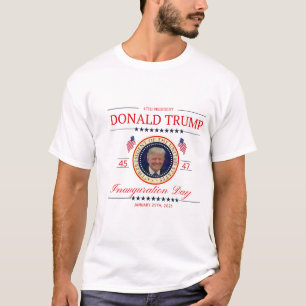 T-SHIRT 47 PRÉSIDENT DONALD TRUMP INAUGURATI COMMÉMORATIF