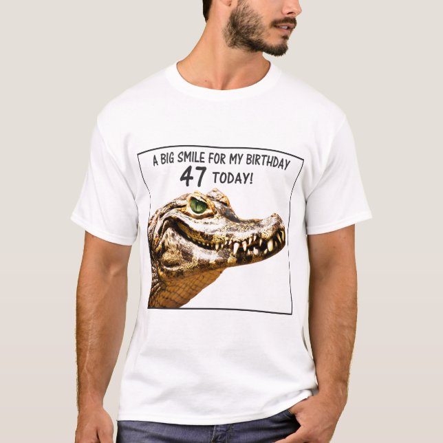 T-shirt 47e anniversaire Alligator Smile (Devant)