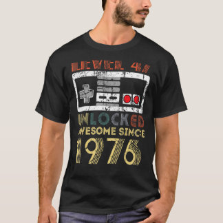T-shirt 47e Anniversaire Chemise Femmes Hommes Nés En 1976