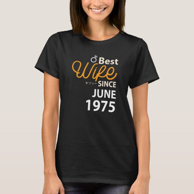 T-shirt 47e anniversaire de Mariage Meilleure femme depuis (Devant)