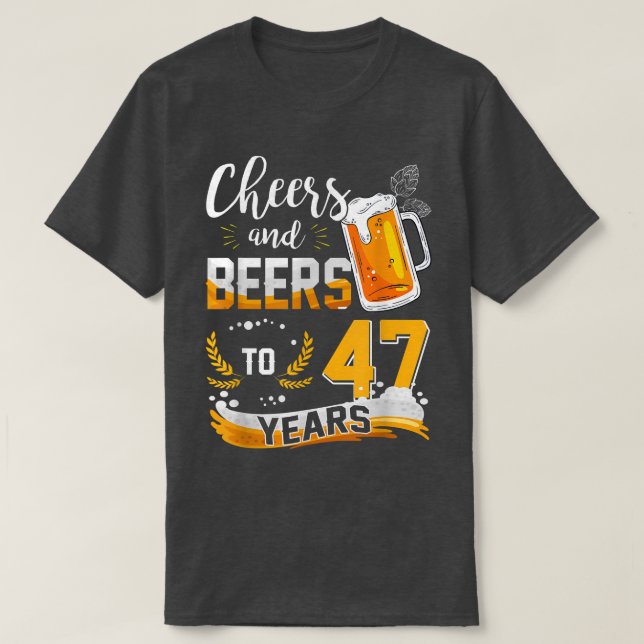 T-shirt 47e Anniversaire Soeurs Et Bières À 47 Ans Né En (Design devant)