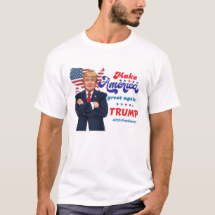 T-shirt 47e déclaration du président Trump Bold 2025