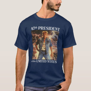T-shirt 47e Journée d'investiture rétro du président Trump