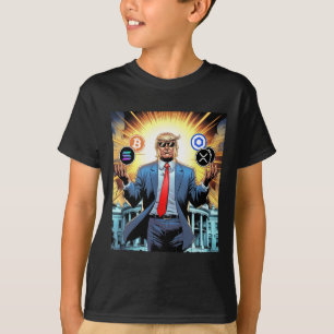 T-shirt 47e président Trump Crypto Hodler Coin Btc Sol Xr