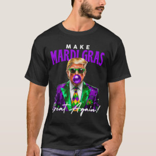 T-shirt 47e Président Trump Pop Art Mardi Gras Nouvelle-Or