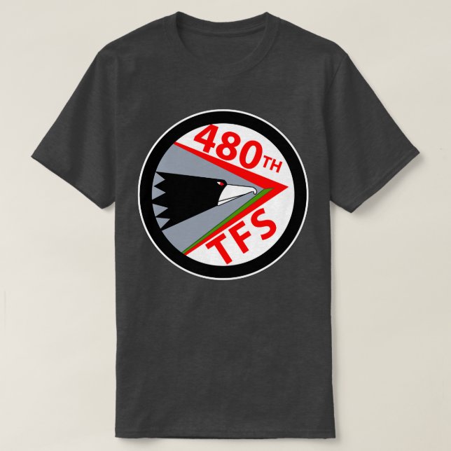 T-shirt 480e escadron de chasseurs tactiques de l'USAF HK  (Design devant)