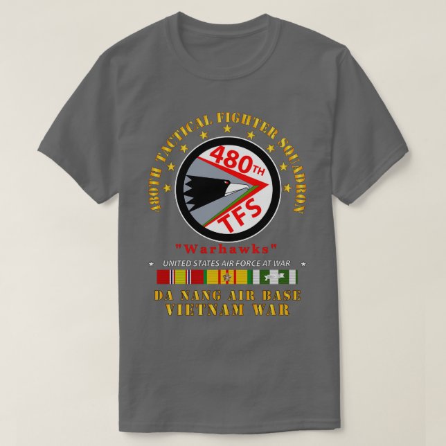 T-shirt 480e escadron de chasseurs tactiques de l'USAF War (Design devant)