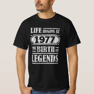 T-shirt 48 Ans 1977 Naissance De La Légende 48E Anniversai