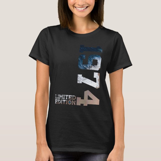 T-shirt 48 ans 48e anniversaire 1974 (Devant)