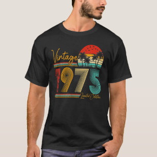 T-shirt 48 Ans Né En 1975 Vintage 48ème Anniversaire Re