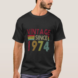 T-shirt 48 Ans Retro Vintage 1974 Editon 48e Naissance