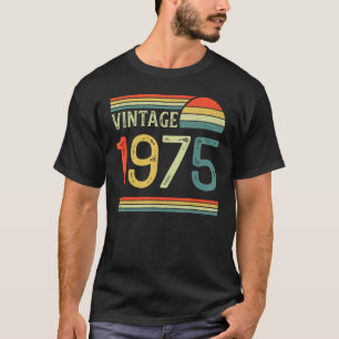 T-shirt 48 Ans Vintage 1975 Fait En 1975 48e Naissance