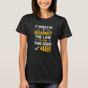 T-shirt 48e anniversaire 48 ans Anniversaire Hommes Femmes