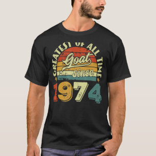 T-shirt 48e anniversaire 48 ans chèvre depuis 1974