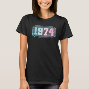 T-shirt 48e anniversaire Dames Mens 48 ans 1974