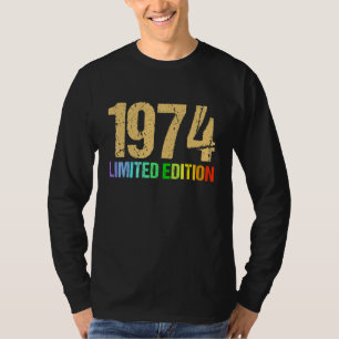 T-shirt 48e anniversaire Dames Mens 48 ans 1974