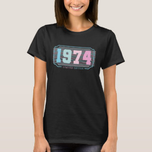 T-shirt 48e anniversaire Dames Mens 48 ans 1974 12