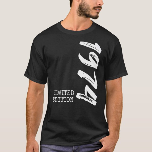 T-shirt 48e anniversaire Dames Mens 48 ans 1974 7 (Devant)