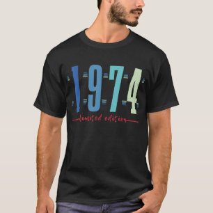 T-shirt 48e anniversaire Dames Mens 48 ans 1974 9