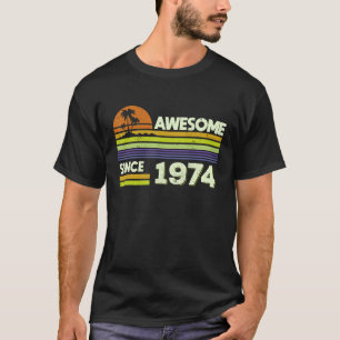 T-shirt 48e anniversaire Hommes Femmes stupéfiant depuis 1